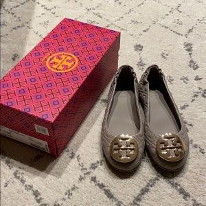 Tory Burch, Quilted Minnie leather flats